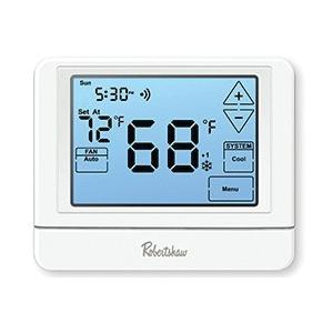 Robertshaw® RS10000 Series RS10420T Wi-Fi Programmable Thermostat, 18-30 VAC, 1.5 A, Touchscreen Display