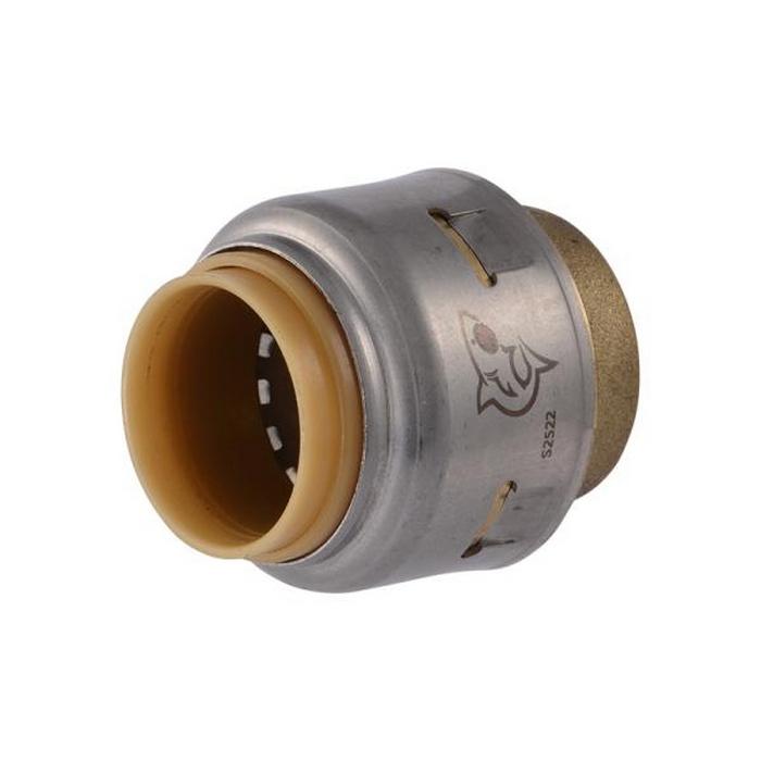 SharkBite™ UR514 End Cap, 1/2 in Push-to-Connect, Brass