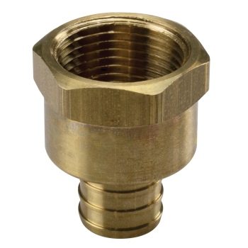 Sioux Chief Crimp™ 647XG3 Straight Adapter, Adapter Fitting, 3/4 in Connection Size 1, Connection Type 1: F1807 PEX