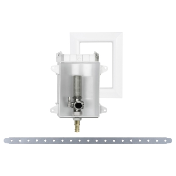 Sioux Chief 696-G1010XF Ice Maker Box With Frame, 4 in, 3-1/2 in, 5-1/2 in, ABS, 1/2 in Inlet Connection, Yes, Brass