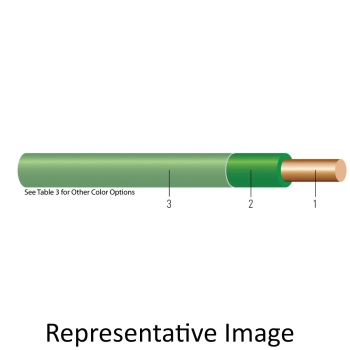 Southwire® 11580801 THHN/THWN Cable, 14 AWG Wire, 1 Conductors, 500 ft Length, 600 V, Solid Solid/Stranded, PVC Jacket