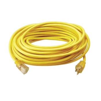 Southwire® 2588SW0002 Extension Cord With Power Light Indicator, 50 ft Length, 15 A, 125 V, 12 AWG Wire, NEMA 5-15P Plug