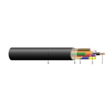 Southwire® 58225705 Mini-Split Cable, 14 AWG Wire, 4 Conductors, 50 ft Length, 600 V, Stranded Solid/Stranded