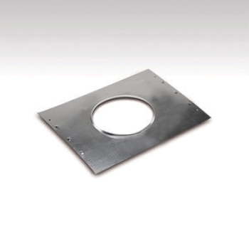 TRUaire® 81955 Rough-in Flange, For Duct Size: 7 in, Round Duct, 16 in Length, 16 in Width, Silver, Square Shape