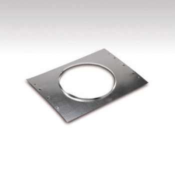 TRUaire® 81965 Rough-in Flange, For Duct Size: 9-1/4 in, Round Duct, 16 in Length, 16 in Width, Silver, Square Shape