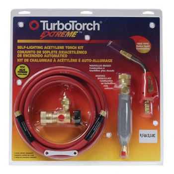 TURBOTORCH® EXTREME® PL-5ADLX-B Torch Kit, Air Acetylene Fuel, Yes Self-Lighting, 1/4 to 3/4 in Brazing Capacity