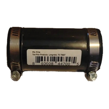Tex-Flex FC34 Coupling, Coupling Fitting, Connection Size 1: 3/4 in, Connection Type 1: Socket, PVC
