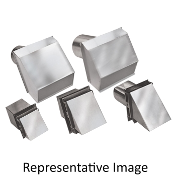 Tjernlund VH1-4 Vent Hood, 11 in Width, 13 in Height, For Duct Size: 4 in, Square Duct