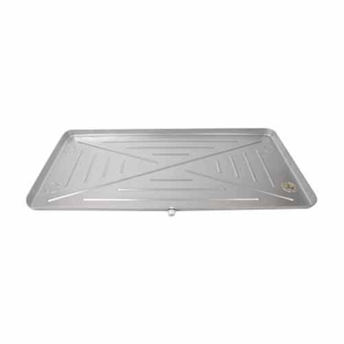 DiversiTech® 6-M3060 Condensate Drain Pan, 60 in L, 30 in W, Metal, Silver