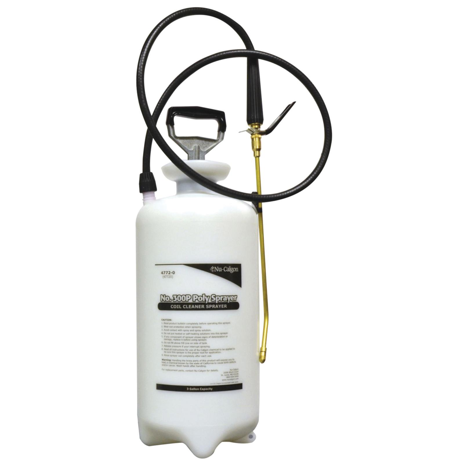 Nu-Calgon 4772-0 Hand Pump Sprayer, 3 Gal Capacity, Polyethylene, White