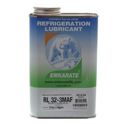 Nu-Calgon 4314-64 Emkarate Refrigeration Oil, 1 Qt, Clear To Yellow, Mild, 31.2 sq-mm/s Viscosity
