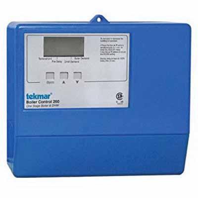 Tekmar® 260 Boiler Control, NTC Thermistor Sensor, User Interface: Push Button LCD, PVC Plastic