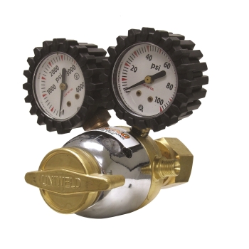UNIWELD® RO Regulator, Oxygen Fuel, 100 to 4000 psi Maximum Inlet Pressure, 2 to 60 psig Delivery Pressure Range, Brass