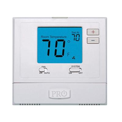 PRO1® T700 Series T771 Thermostat, 18 to 30 VAC, 1 to 1.5 A, (2) AA Alkaline Battery, 1 Heat/1 Cool