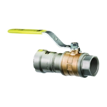 Viega MegaPress®G 30630 Ball Valve, 1/2 in, FNPT, 1/2 in, Press, Bronze Body, 125 psi Max Working Pressure