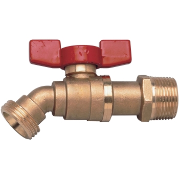WATTS® 0820955 1/4-Turn Boiler Drain, 1/2 in Inlet Connection, MNPT Inlet Connection, 1/2 in Outlet Connection
