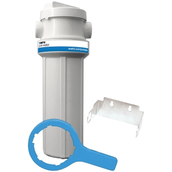 WATTS® 7100550 Filter Housing, 3/4 in Inlet Connection, FNPT Inlet Connection, 3/4 in Outlet Connection, Polypropylene