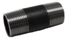 1/2 X 12 BLACK NIPPLE (83257) ZNB0312