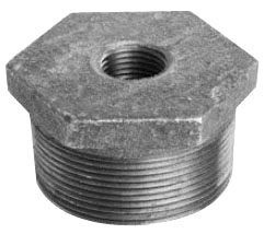 Ward 1DX1B.BB 1-1/2 X 1-1/4 Black Hex Bushing