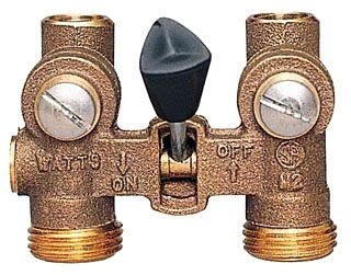 WATTS® 0006643 Washing Machine Valve, Shutoff Valve, Lever Operator, 1/2 in Inlet Connection, 1/2 in Outlet Connection