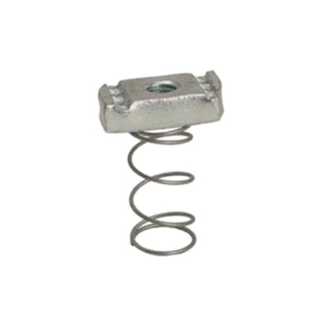 Wesanco-ZSI W2-6EG Channel Nut With Standard Spring, Electro-Galvanized, 3/8-16 Thread, Nut Function Type