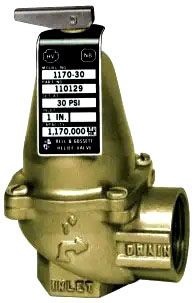 Bell & Gossett 110129 1" 30LB Rel Valve 1170-30