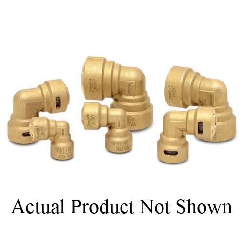 ZoomLock® 777114 Elbow, Push, 3/4 in, Brass