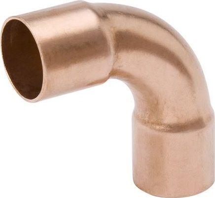 Streamline 90° Long Radius Wrought Copper Elbow - 3/4 in