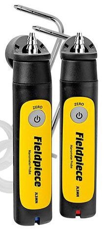 Fieldpiece JL3KM2 Dual Port Manometer Probe Kit, -0.02 To 2 % Accuracy, 11.6 Psi, 122 Deg F