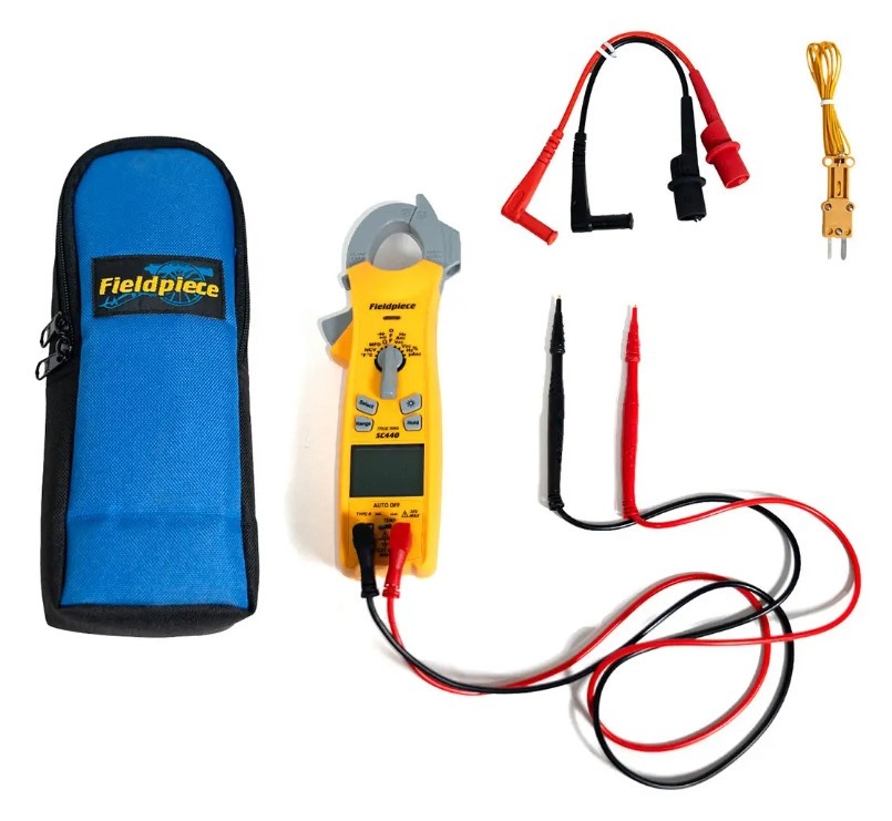 Fieldpiece SC440 Clamp Meter, Backlit, Inrush & True Rms, Includes Adls2 Deluxe