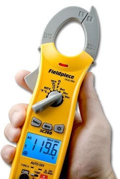 Fieldpiece SC260 Clamp Meter, Backlit, True Rms, Includes Adls2 Deluxe Silicon Leads