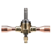 Alco Controls™ 049609 Refrigerant Solenoid Valve, Brass Body, Connection Size 1: 3/8 in, Connection Type 1: Sweat ODF