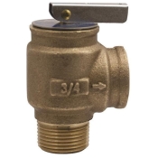 Apollo® 1040805 Safety Relief Valve, 3/4 in Connection, FNPT Connection Type, 80 psi Pressure, Bronze Body