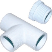 BRAMEC® 348 Cleanout Tee, Cleanout, For Pipe Size: 3/4 in, PVC, Tee Function Type