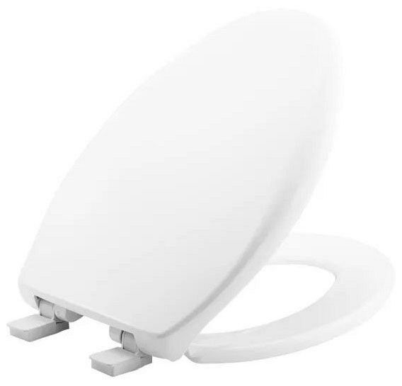 Church 1200E4000 White Elongated Slow-Close Toilet Seat