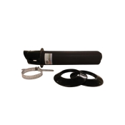 Centrotherm ICWT352 Concentric Wall Termination, 5 in Intake, 3 in Exhaust, HDPE/PP, Black, Termination Function Type