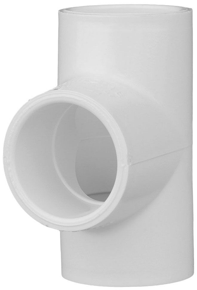 TIGRE 401-007 3/4 x 3/4 x 3/4 in Tee - Schedule 40, White, Slip x Slip x Slip