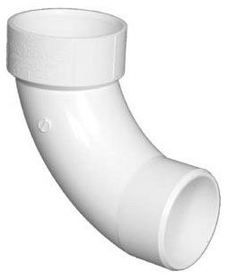 PVC 309 2" LONG SWEEP STREET 90 (309-3387) (P309-020)