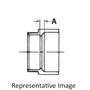 Charlotte Pipe ABS 109-3 DWV Adapter, Adapter Fitting, Schedule/Class: SCH 40, Connection Size 1: 3 in