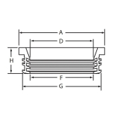 Charlotte Pipe SV 950 2 Service Weight Quik-Tite Gasket, Rubber, 3-1/2 x 3-1/4 in Outside Diameter, 1-3/32 in Thickness