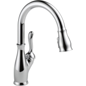DELTA® 9178-DST Kitchen Faucet With ShieldSpray® Technology, Deck Installation / Mounting, 1 Handles, 1 or 3 Holes