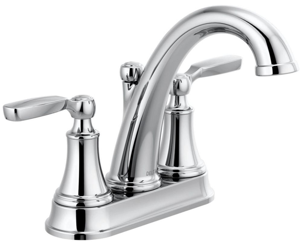 delta 2532LF-MPU Chrome Woodhurst Bathroom Faucet with Popup Two