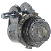 Devco PI322 Straight Connector, 3/8 in Inside Diameter, Metal, 1/2 in Knockout, Connector Function Type