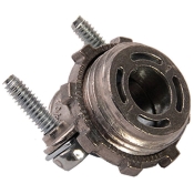 Devco PI340 Combination Cable Connector, 3/8 in Inside Diameter, Metal, 1/2 in Knockout, Connector Function Type
