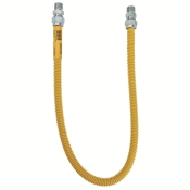 Dormont® SafetyShield® 20C-3131-48 Gas Connector, 48 in Length, Connection Size 1: 1/2 in, Connection Type 1: MIP