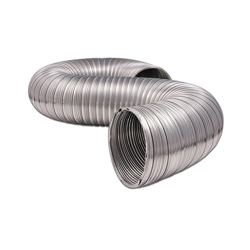 Dundas Jafine MFX68X Semi-Rigid Duct, 8 ft L, 12 in-WC, Aluminum