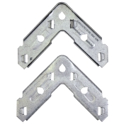 Duro Dyne® TDC® EZ® 13079 Stackable Corner, Steel, 16 ga Gauge, Galvanized