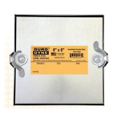 Duro Dyne® 6134 Insulated Cam Only Access Door, 24 ga, Steel, Galvanized