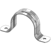 Empire Industries 231G0075 Pipe Strap, For Pipe Size: 3/4 in, 2-3/4 in Length, Electro-Galvanized, 2 Holes
