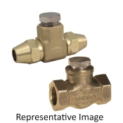 Firomatic® 12420 In-Line Check Valve With Flare Nut, 3/8 in Connection, ODF Flared Connection Type, Brass